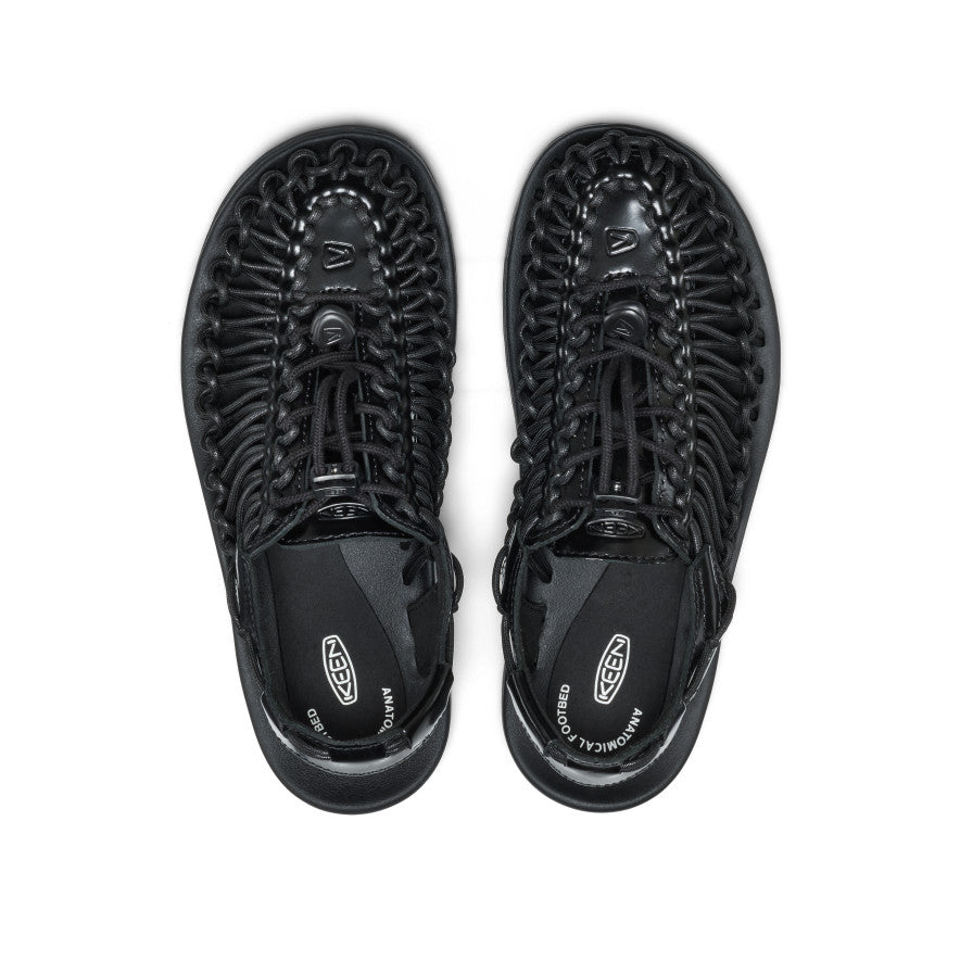 All Gender UNEEK Leather Sneaker  |  Perseid Black