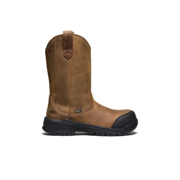 Women’s Evanston Pull-On Waterproof Boot (Carbon Toe)  |  Bison/Black