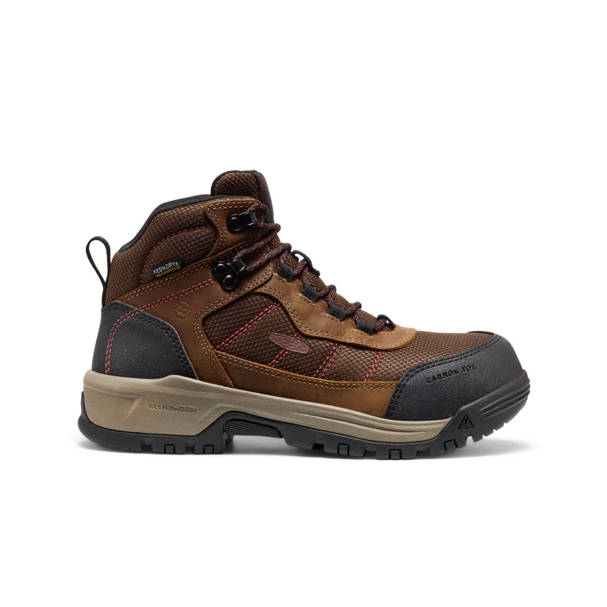 Women’s Skokie Waterproof Work Boot (Carbon Toe)  |  Bison/Black