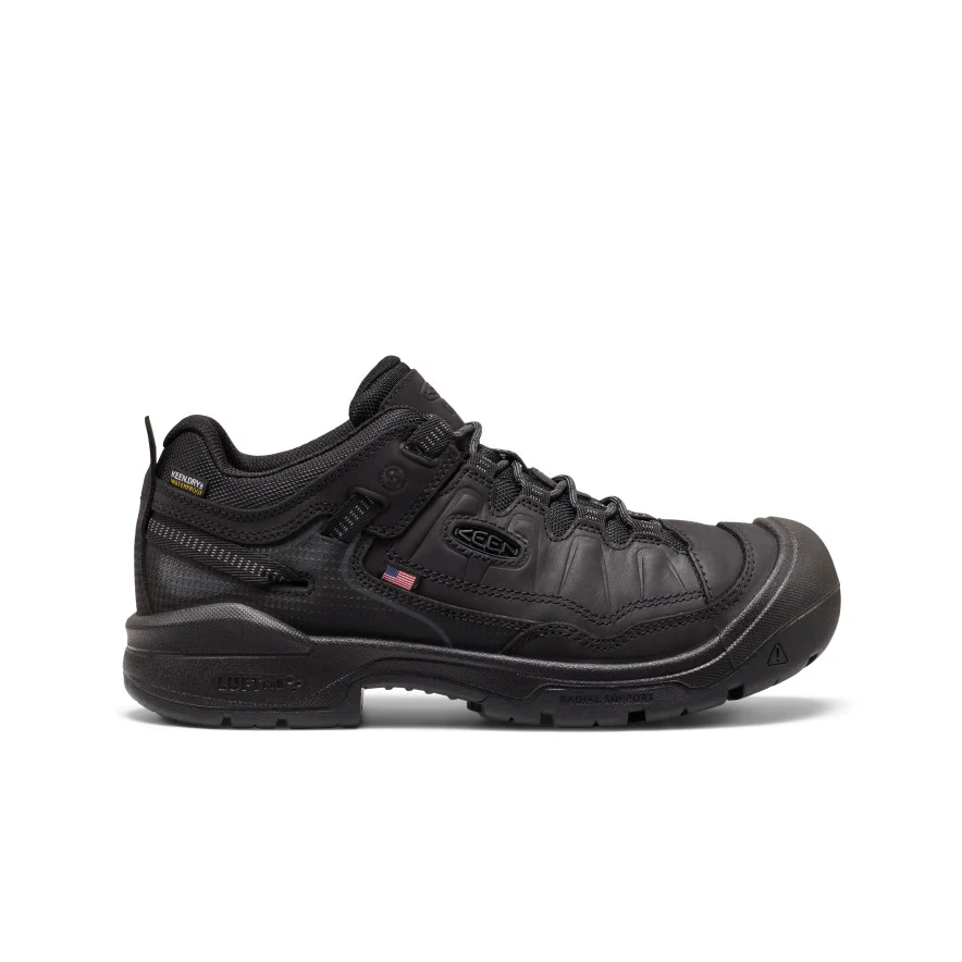 Men’s Targhee IV Waterproof Work Shoe (Soft Toe)  |  Black/Black