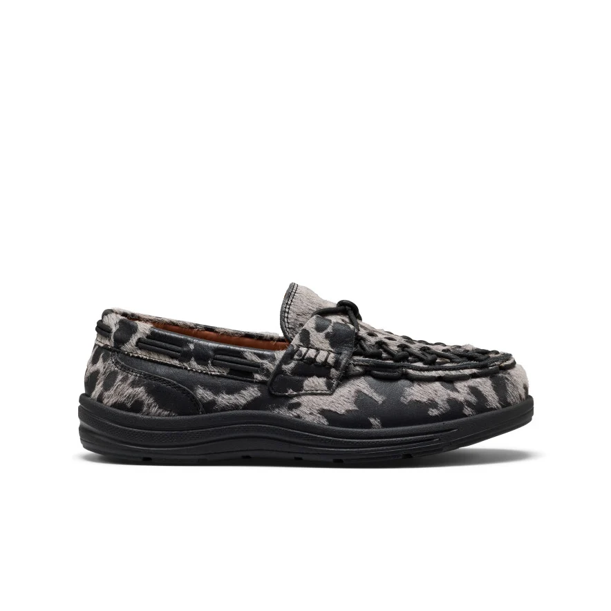 Women’s UNEEK Loafer  |  Nocturnal Cow Black