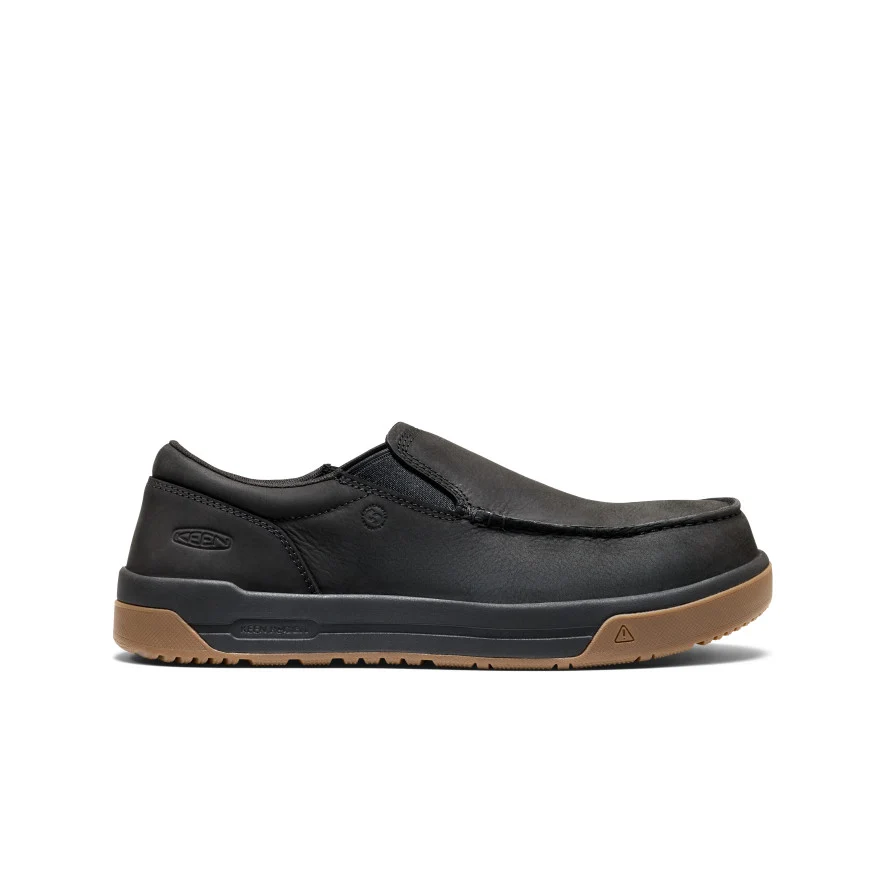 Men’s Gibson Slip-On Work Shoe (Carbon Toe)  |  Black/Gum
