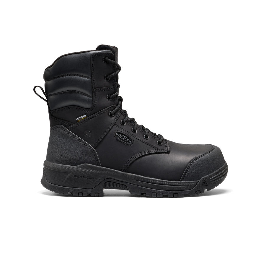 Men's CSA Evanston+ 8" Waterproof Boot (Carbon Toe) | Black/Black