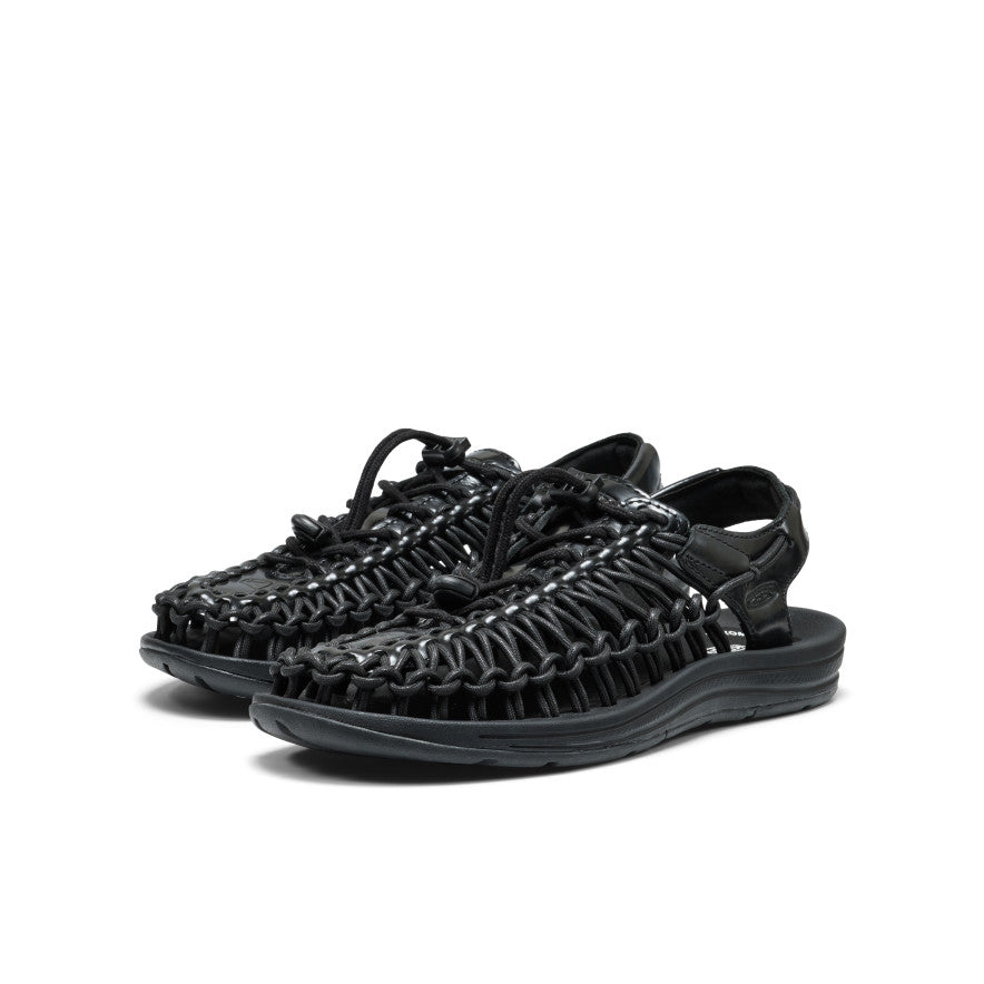 All Gender UNEEK Leather Sneaker  |  Perseid Black