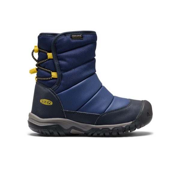 Big Kids’ Puffrider Waterproof Winter Boot  |  Naval Academy/Mango Mint
