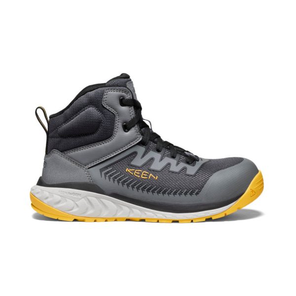 Men’s Arvada Mid Work Sneaker (Carbon Toe)  |  Black/Keen Yellow