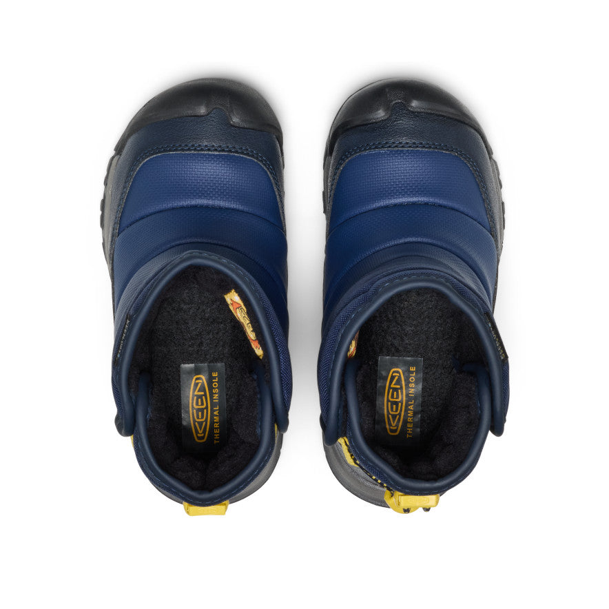 Little Kids’ Puffrider Waterproof Winter Boot  |  Naval Academy/Mango Mint