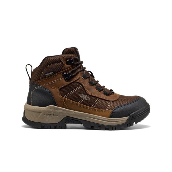 Women’s Skokie Waterproof Work Boot (Soft Toe)  |  Bison/Black