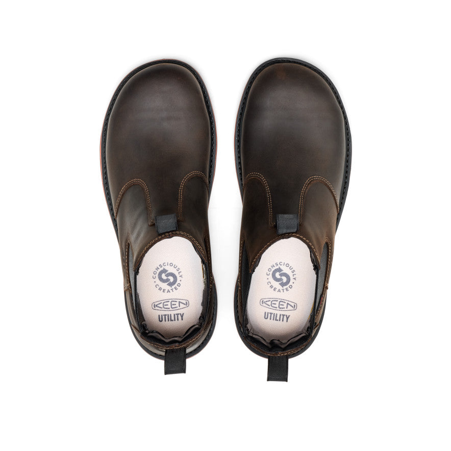 Men’s Liberty Chelsea 90° Heel Waterproof Work Boot (Carbon Toe)  |  Coffee Bean/Black