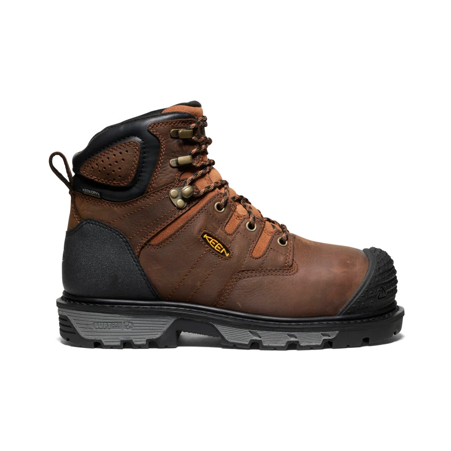 Men’s Camden 6″ Waterproof Boot INT MET (Carbon Toe)  |  Leather Brown/Black