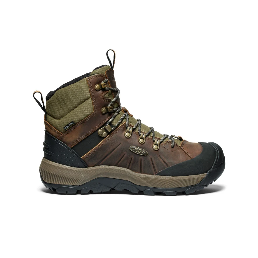 Men’s Revel IV Polar Waterproof Boot  |  Bison/Orange Pepper