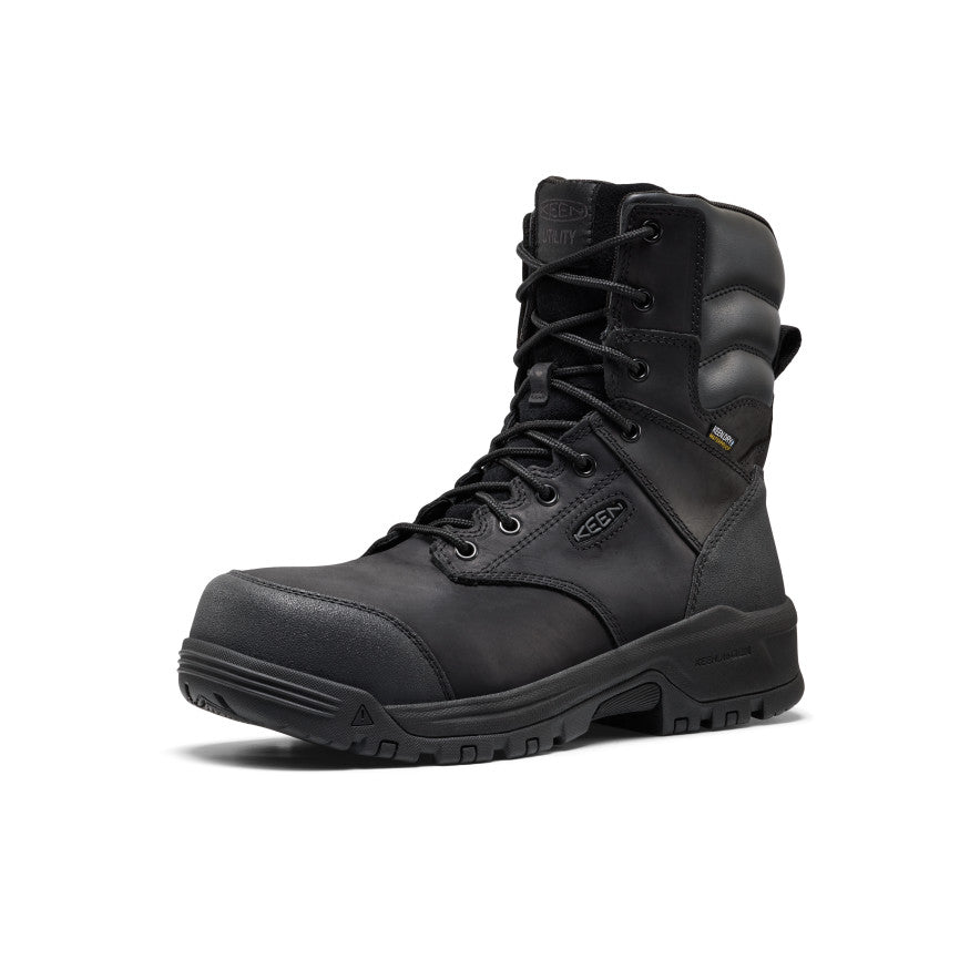 Men’s CSA Evanston+ 8″ Waterproof Boot (Carbon Toe)  |  Black/Black