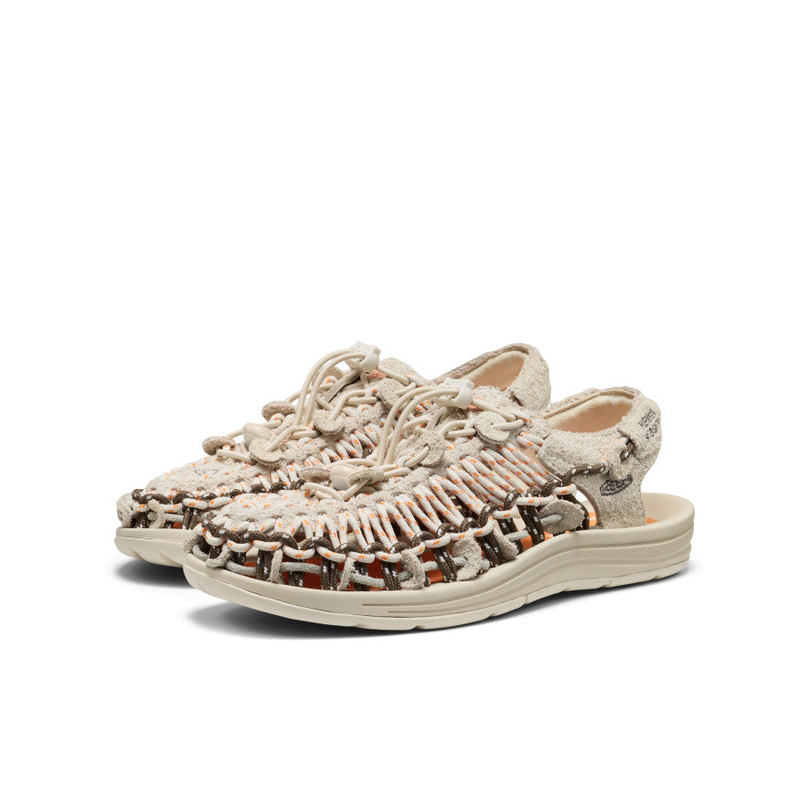 All Gender UNEEK Leather Henrik Vibskov Sneaker  |  Tangerine Cream