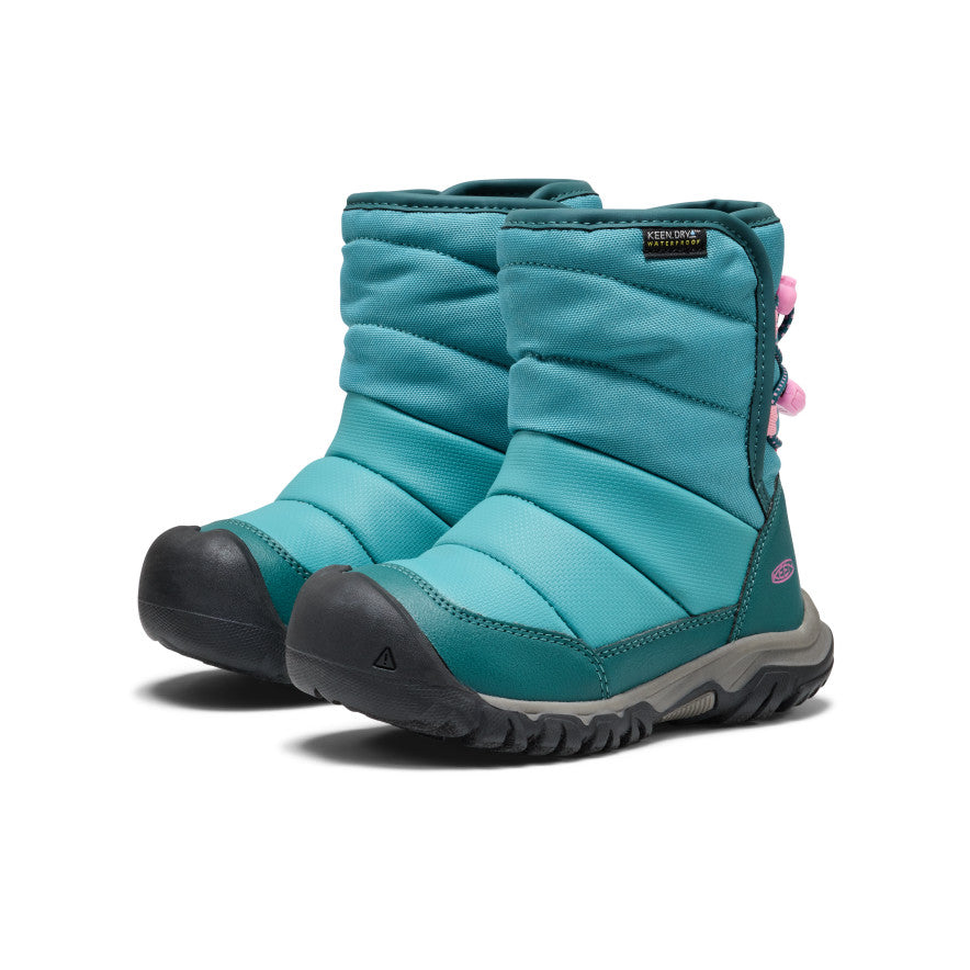 Little Kids’ Puffrider Waterproof Winter Boot  |  Brittany Blue/Cashmere Rose