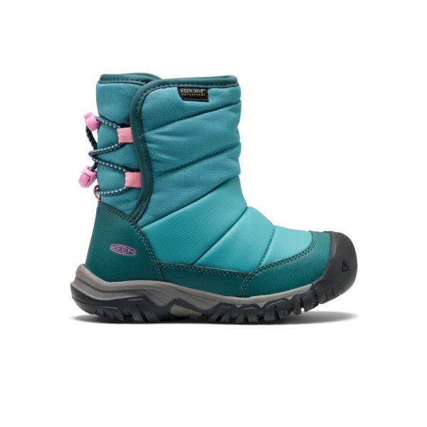 Little Kids’ Puffrider Waterproof Winter Boot  |  Brittany Blue/Cashmere Rose