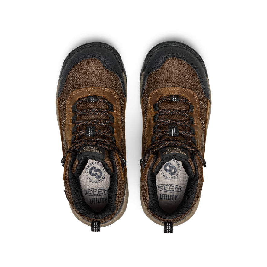 Women’s Skokie Waterproof Work Boot (Soft Toe)  |  Bison/Black