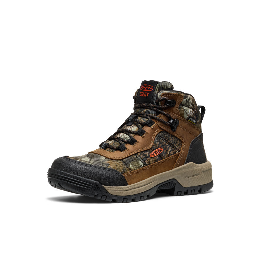 Women’s Skokie Waterproof Work Boot (Soft Toe)  |  Camo/Black
