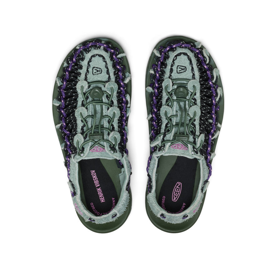 All Gender UNEEK Leather Henrik Vibskov Sneaker  |  Green Spring