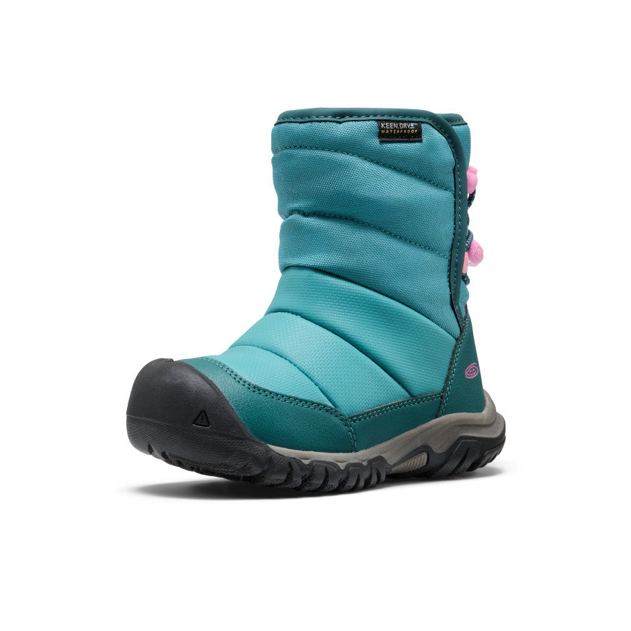 Little Kids’ Puffrider Waterproof Winter Boot  |  Brittany Blue/Cashmere Rose